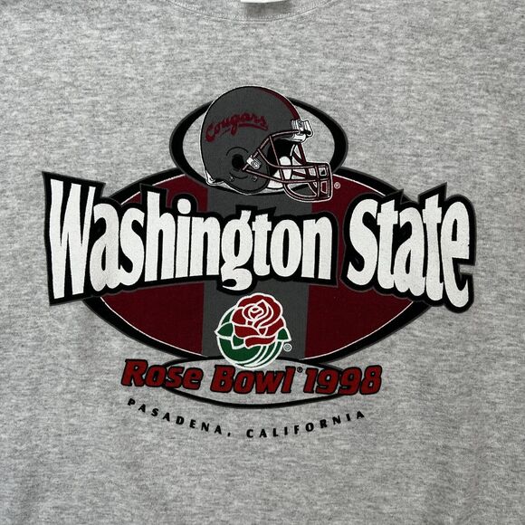 Vintage 90s Washington State University Sweatshirt Crewneck WSU Rose Bowl ‘98 XL - Picture 2 of 9